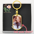 Custom Graphic Upload Dog Tag Keychain