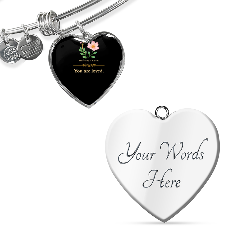Custom Graphic Upload Heart Bangle