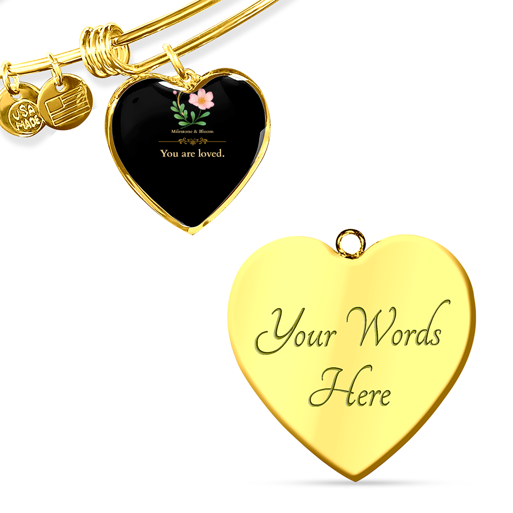Custom Graphic Upload Heart Bangle