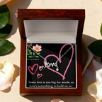 Cursive Love Necklace - Some love is too big for words