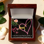 Cursive Love Necklace - Some love is too big for words