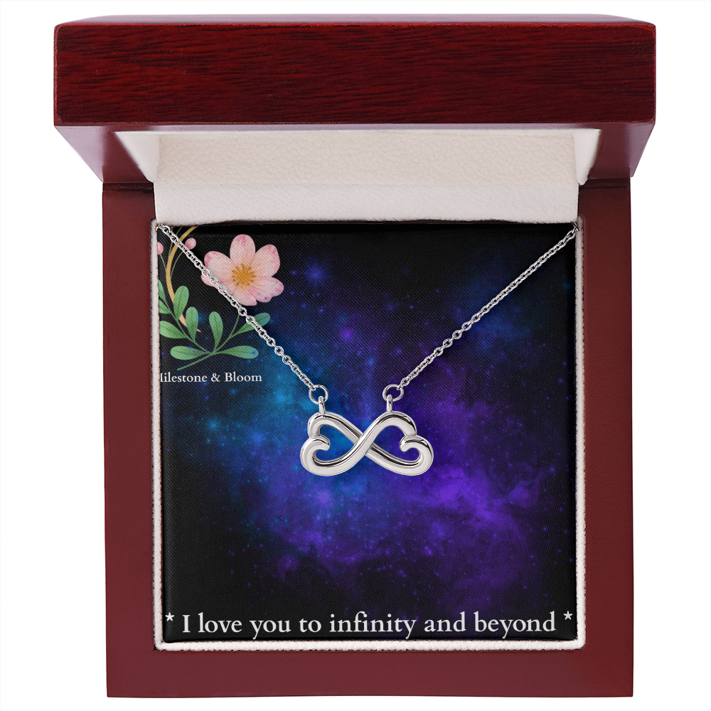 Infinity Heart Necklace- I love you to infinity and beyond