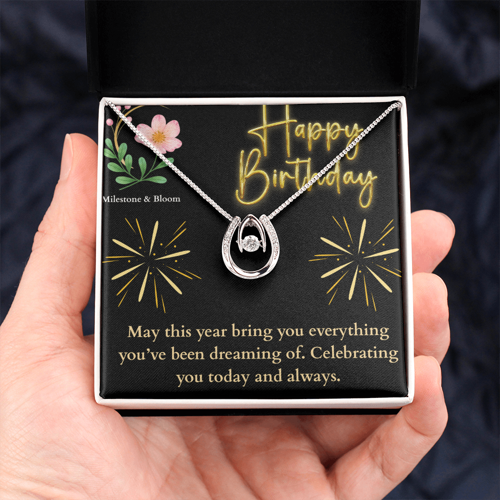 Lucky Love Necklace- Happy Birthday!