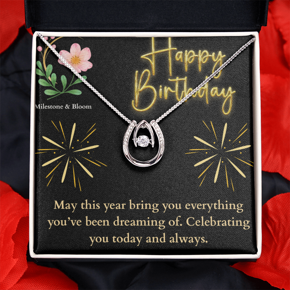 Lucky Love Necklace- Happy Birthday!