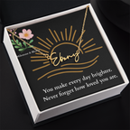 Signature Name Necklace - You make every day brighter!