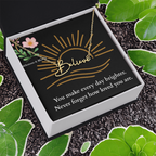 Signature Name Necklace - You make every day brighter!