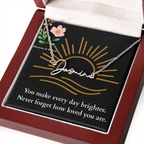 Signature Name Necklace - You make every day brighter!
