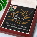 Signature Name Necklace - You make every day brighter!