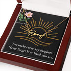 Signature Name Necklace - You make every day brighter!