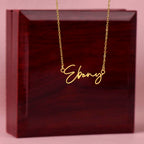 Signature Name Necklace - You make every day brighter!
