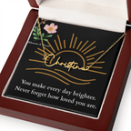 Signature Name Necklace - You make every day brighter!