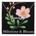 Paw Print Name Necklace