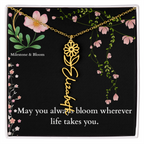 Flower Name Necklace