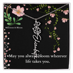 Flower Name Necklace