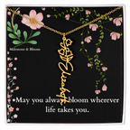 Flower Name Necklace