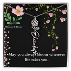 Flower Name Necklace