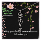 Flower Name Necklace