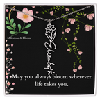 Flower Name Necklace