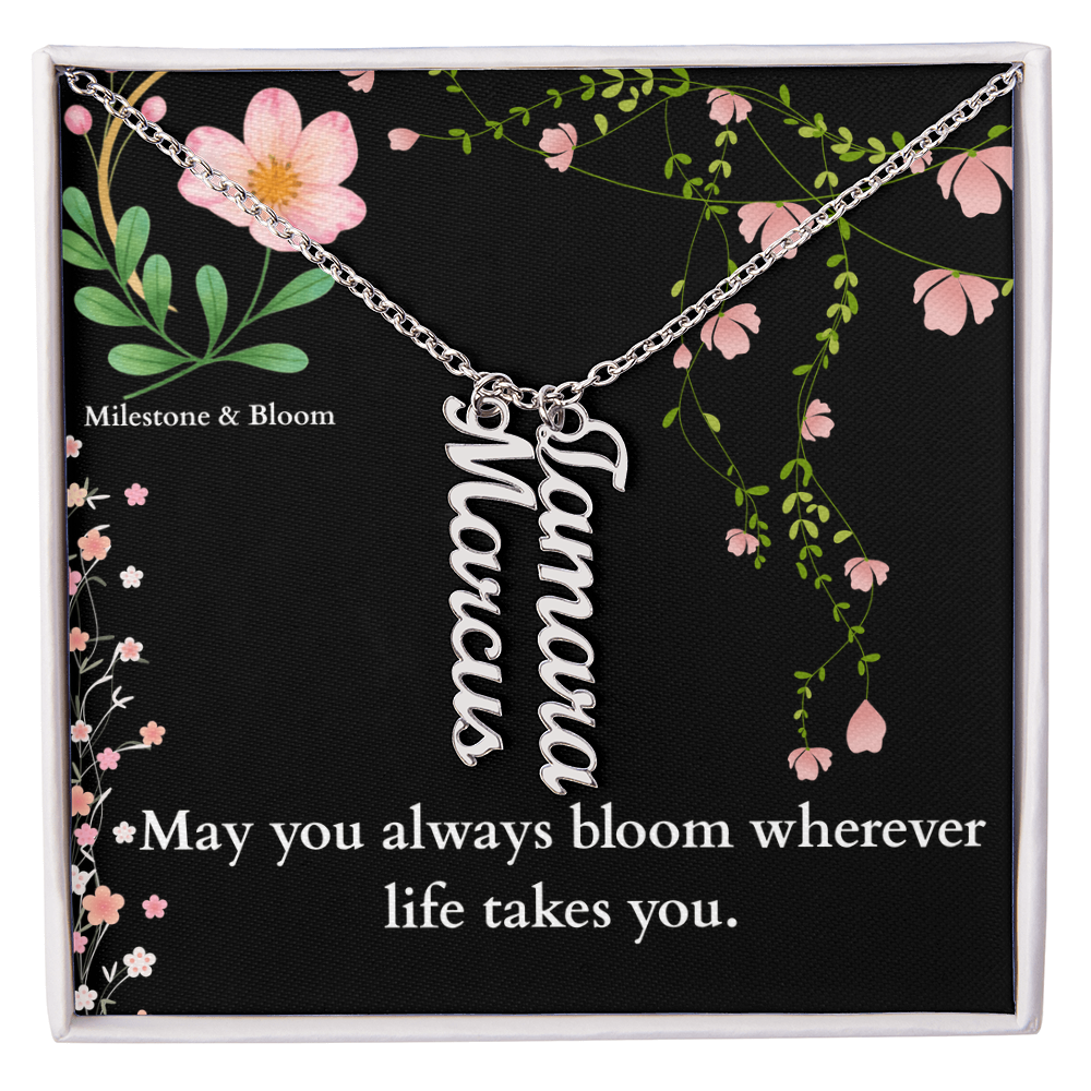 Multi-Vertical Name Necklace