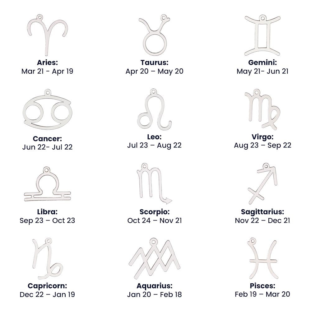 Zodiac Symbol Necklace- Reach for the stars!