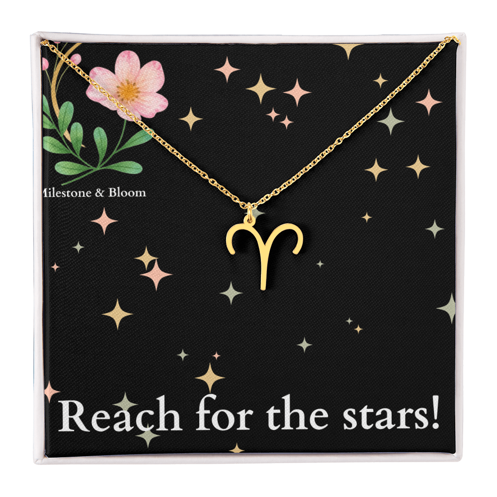 Zodiac Symbol Necklace- Reach for the stars!