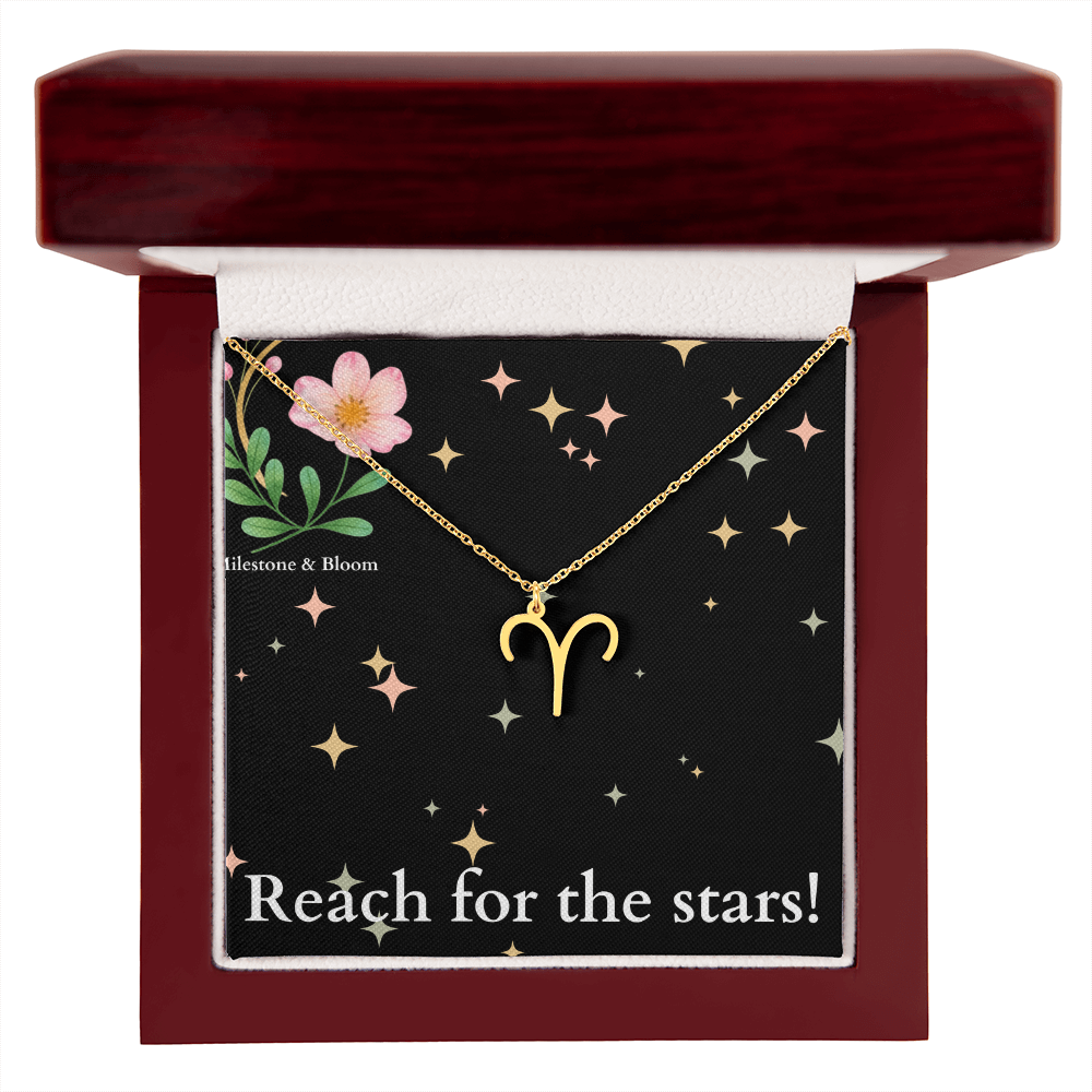 Zodiac Symbol Necklace- Reach for the stars!