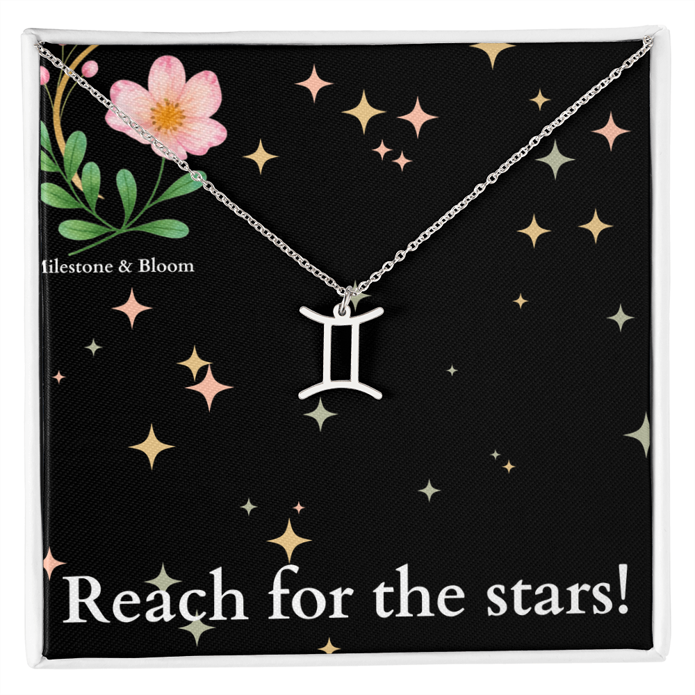 Zodiac Symbol Necklace- Reach for the stars!