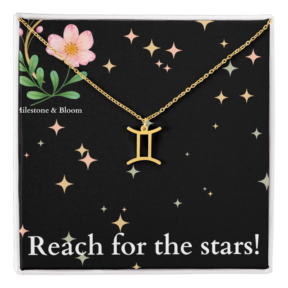 Zodiac Symbol Necklace- Reach for the stars!