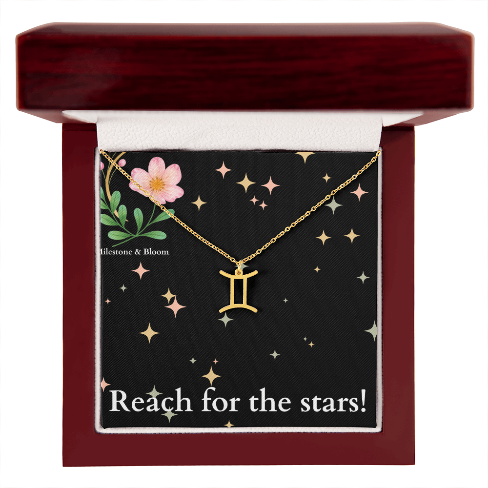 Zodiac Symbol Necklace- Reach for the stars!