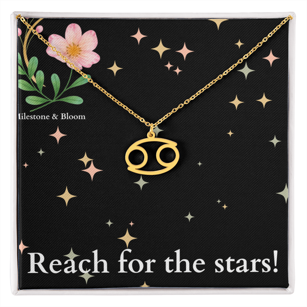 Zodiac Symbol Necklace- Reach for the stars!