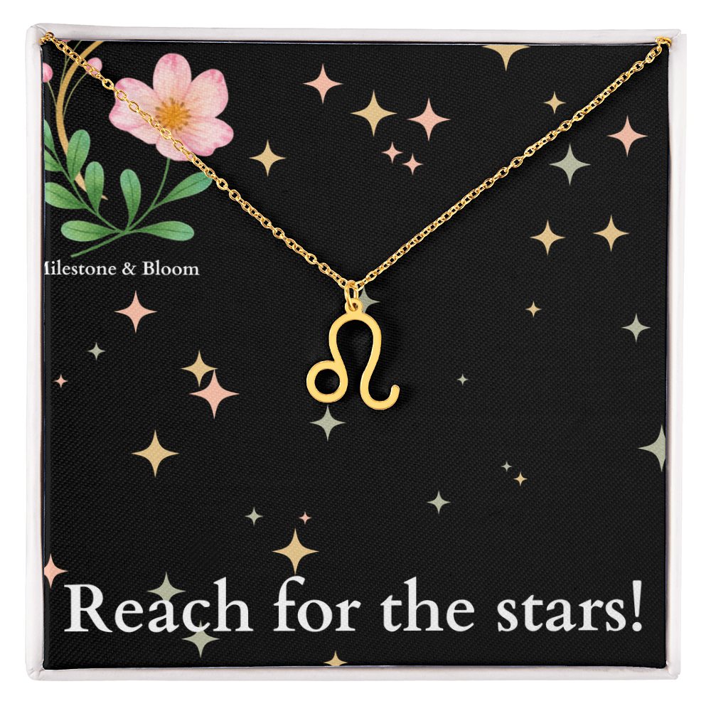 Zodiac Symbol Necklace- Reach for the stars!