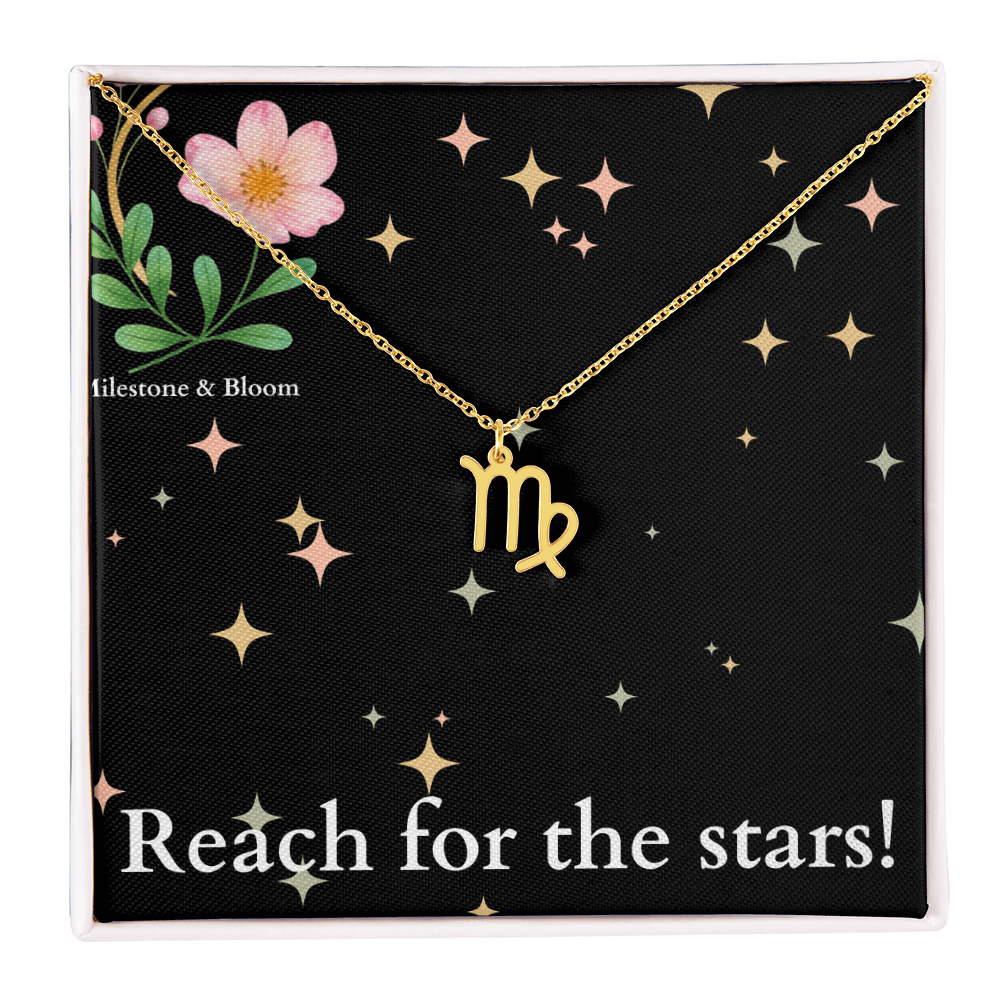 Zodiac Symbol Necklace- Reach for the stars!