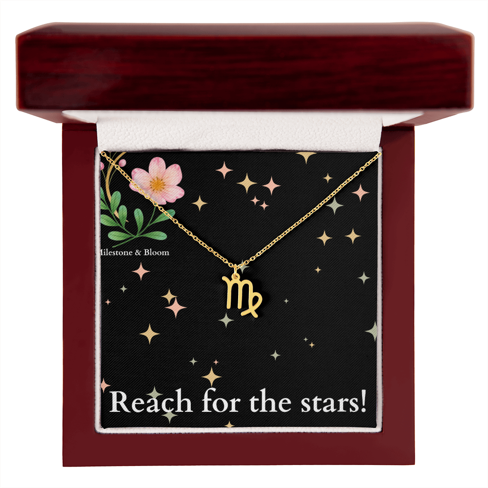 Zodiac Symbol Necklace- Reach for the stars!