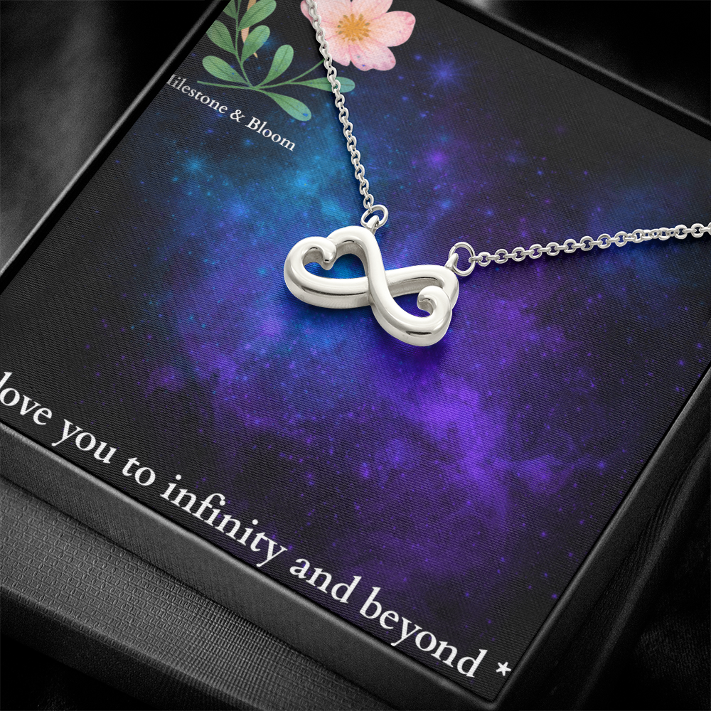 Infinity Heart Necklace- I love you to infinity and beyond