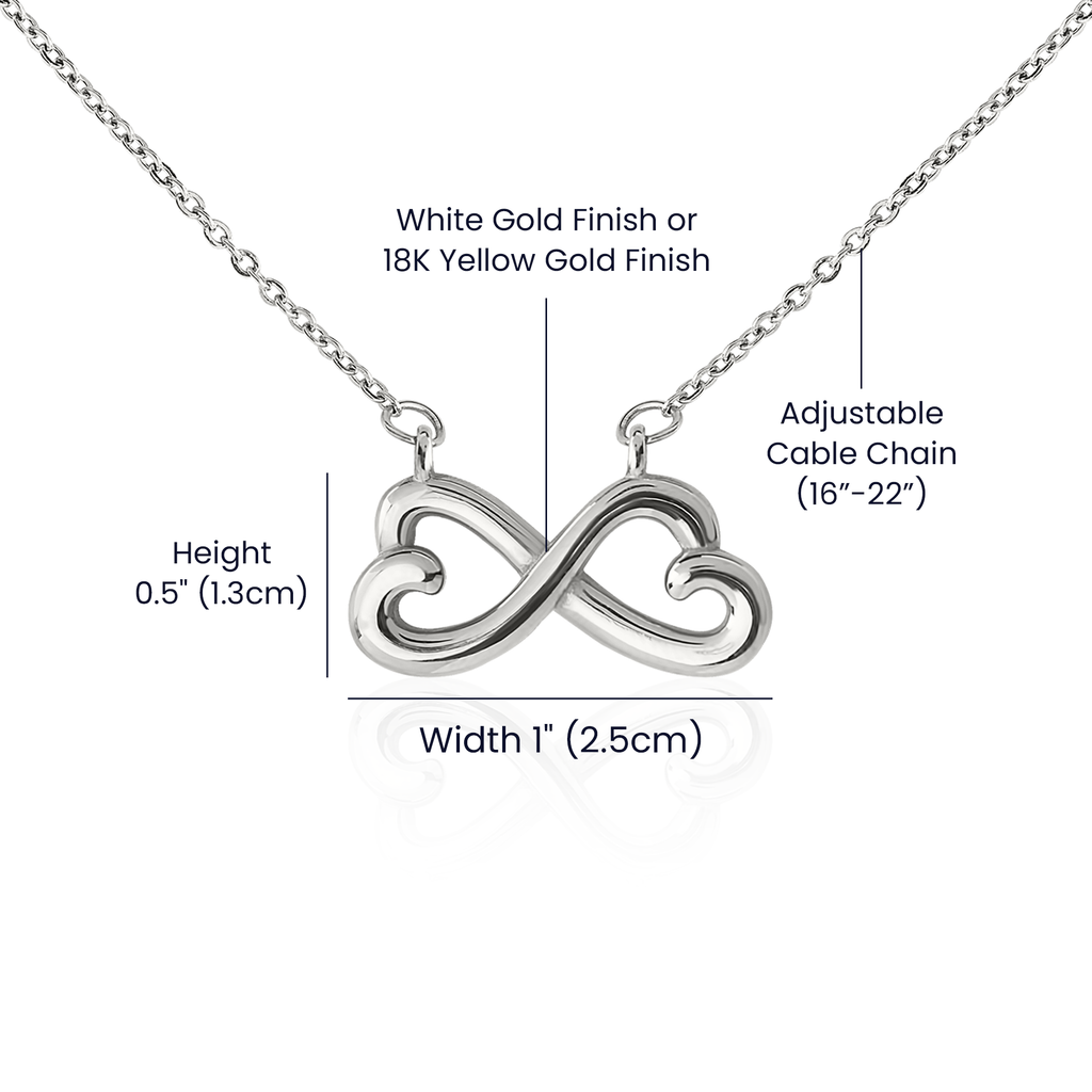 Infinity Heart Necklace- I love you to infinity and beyond