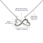 Infinity Heart Necklace- I love you to infinity and beyond