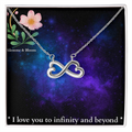 Infinity Heart Necklace- I love you to infinity and beyond