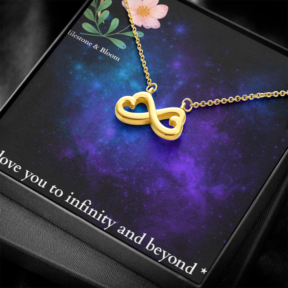 Infinity Heart Necklace- I love you to infinity and beyond