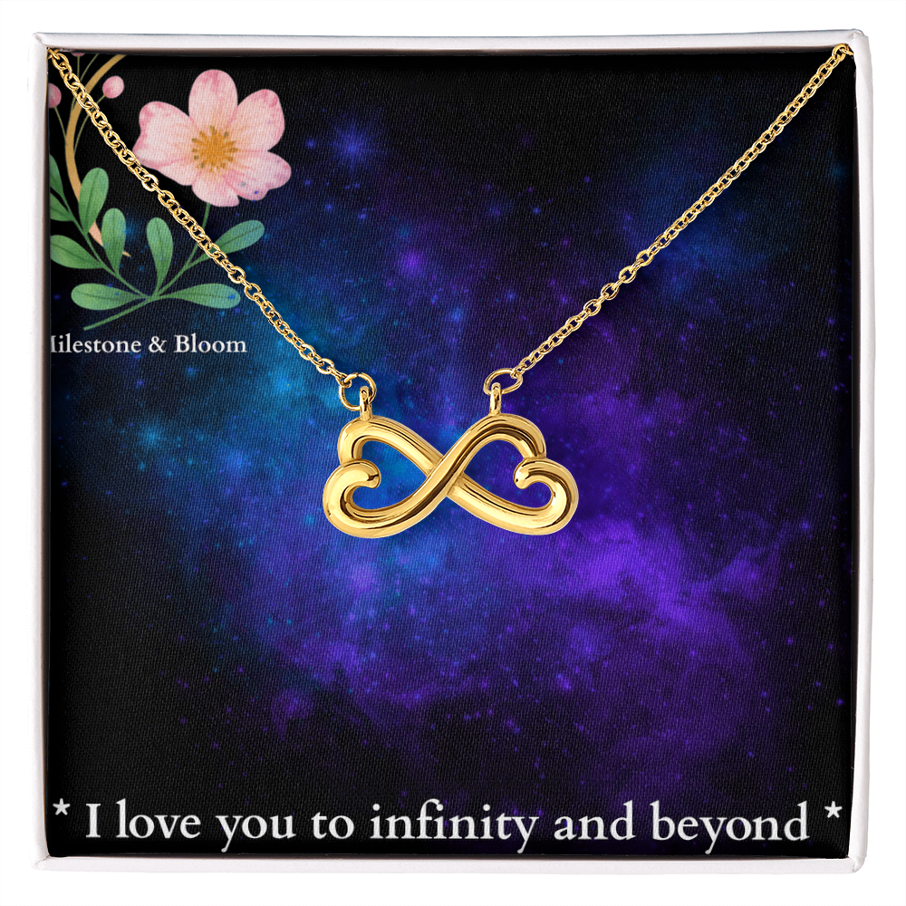Infinity Heart Necklace- I love you to infinity and beyond