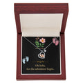 Baby Feet Heart Necklace