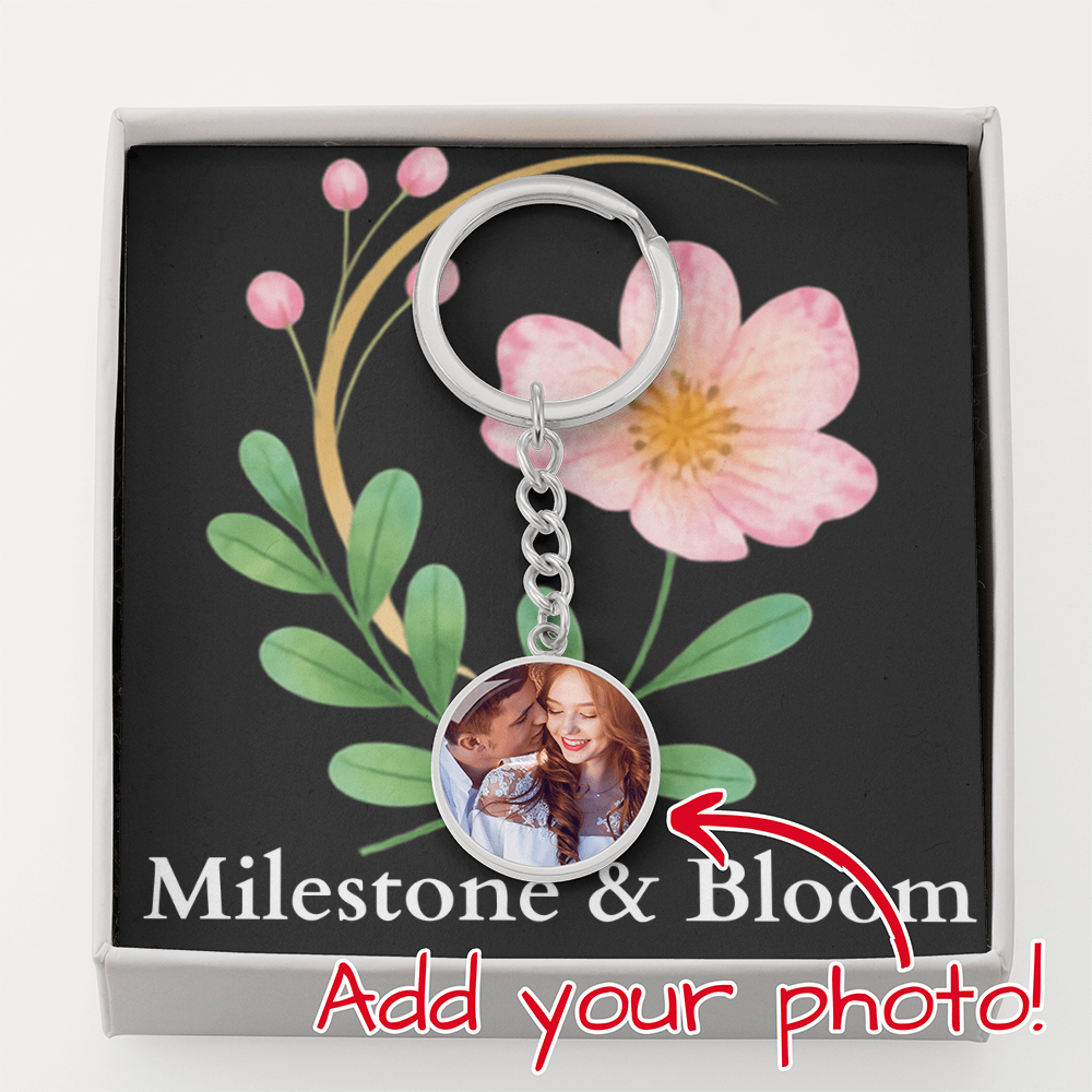 Circle Photo Keychain
