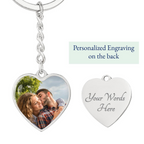Photo Heart Keychain