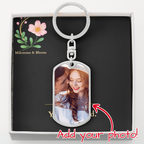 Custom Graphic Upload Dog Tag Keychain