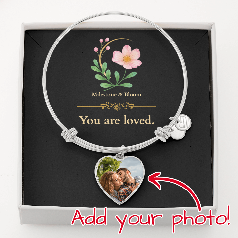 Custom Graphic Upload Heart Bangle