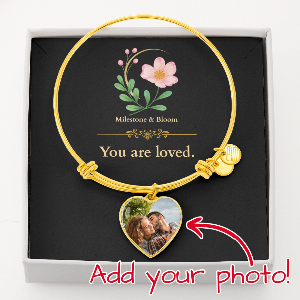 Custom Graphic Upload Heart Bangle