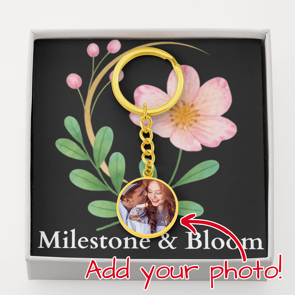 Circle Photo Keychain